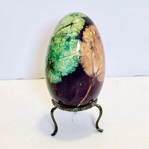 Exquisite Artisan Hand-Decorated Hollow Goose Egg European Easter Egg